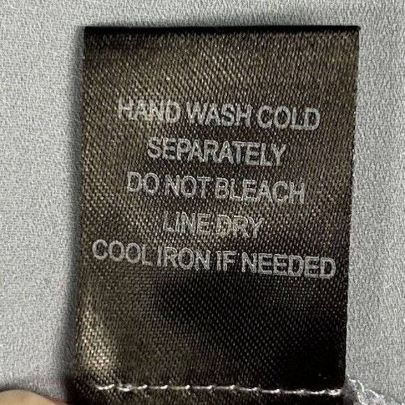 Pleione Sz XL Collared V-Neck Short Sleeve Chiffon Blouse Cornflower Blue - Picture 5 of 8